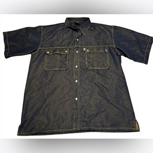 Vintage Delf Jean Denim Button Down Shirt